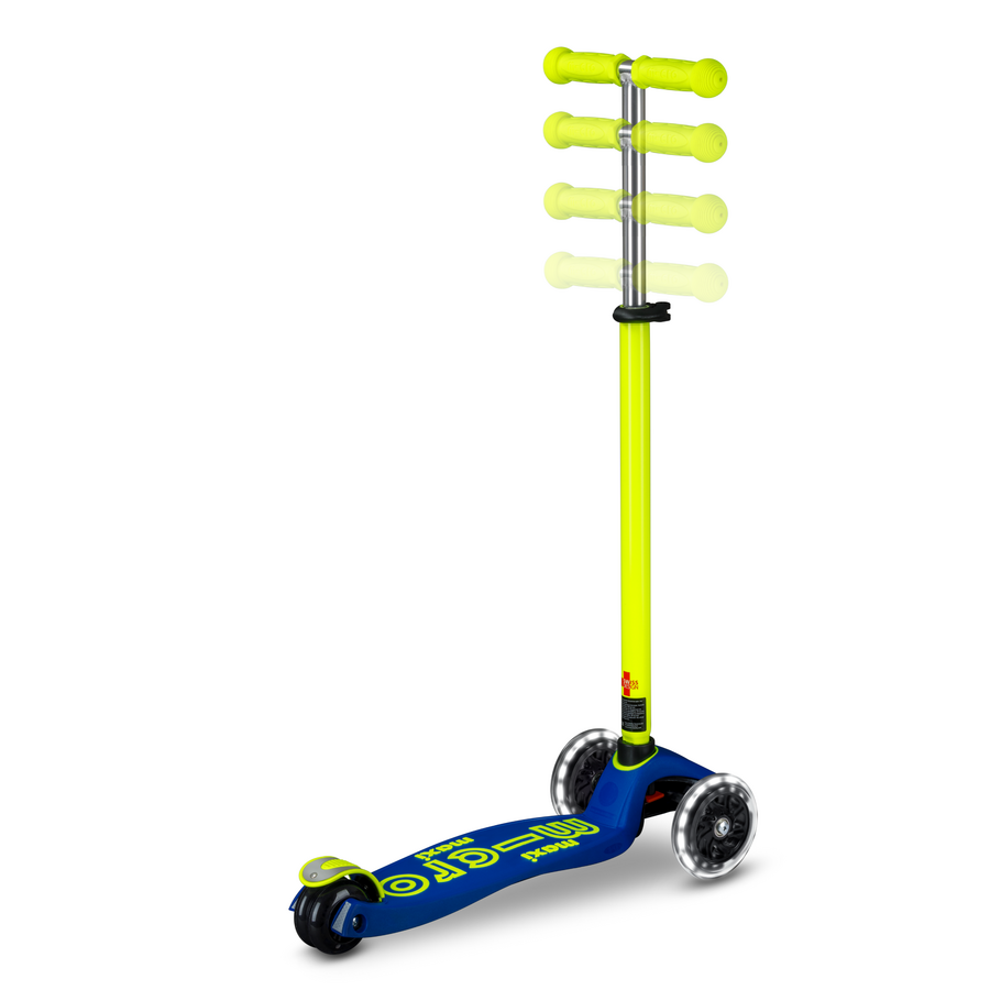 Maxi Micro step Deluxe LED  blauw geel neon MMD234, Microstep