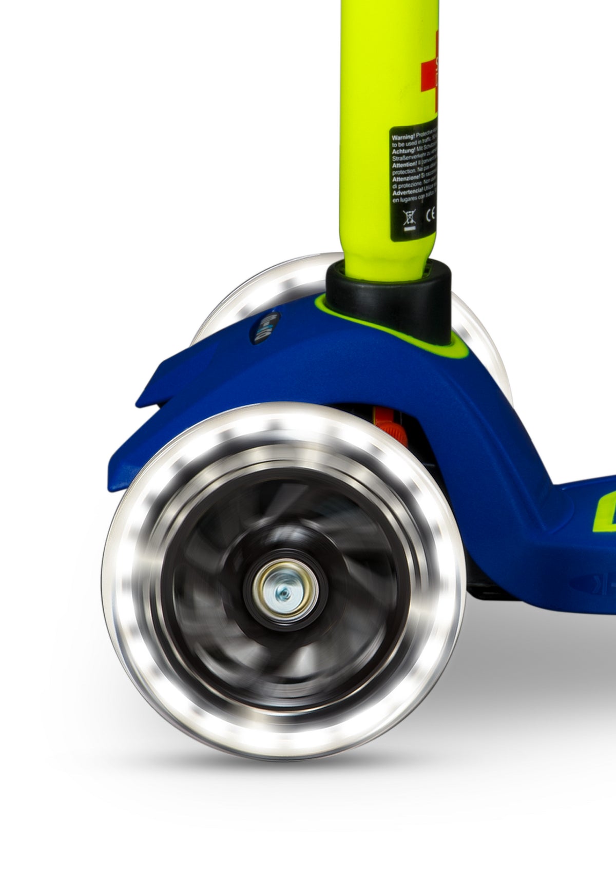 Maxi Micro step Deluxe LED  blauw geel neon MMD234, Microstep