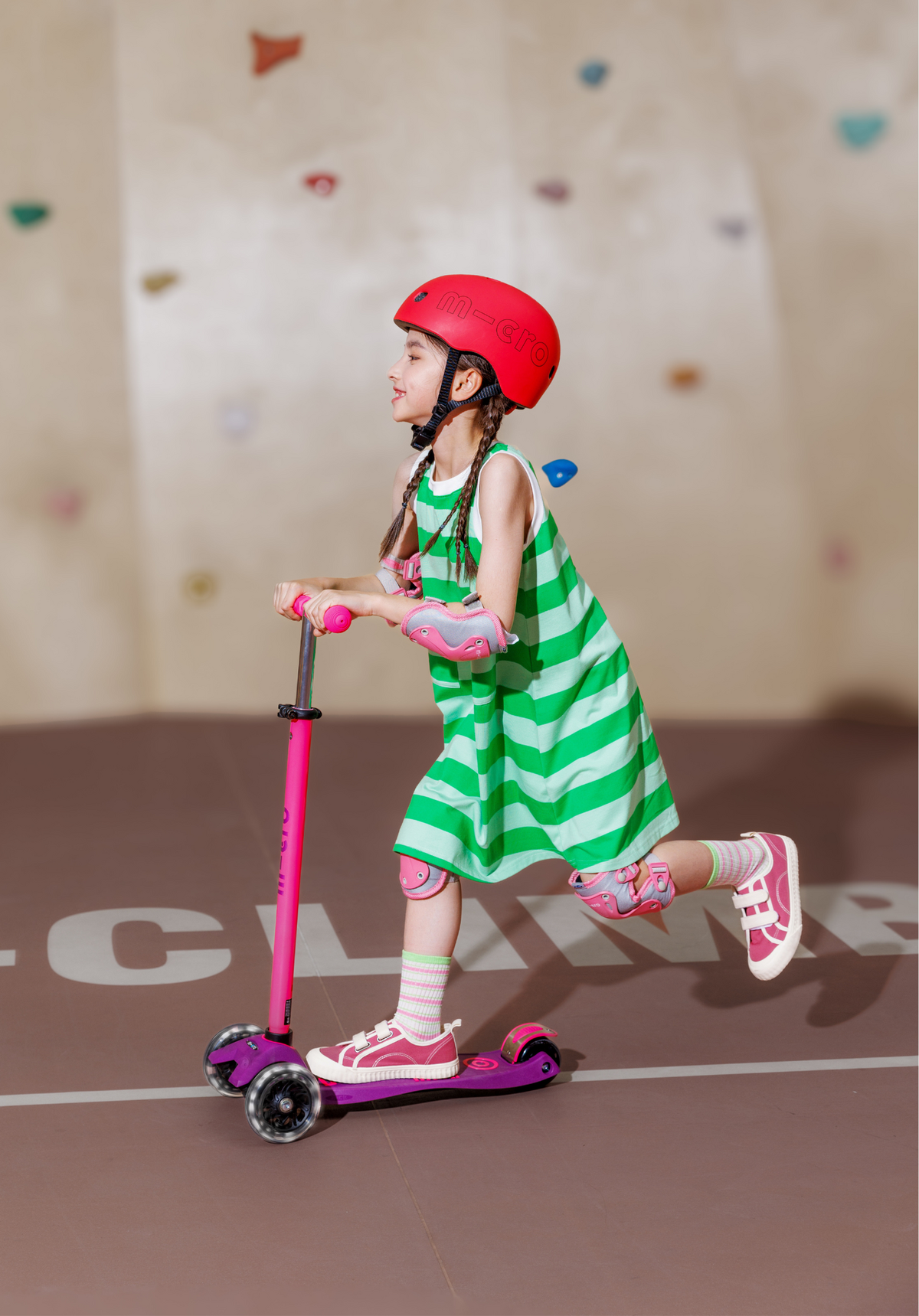 Maxi Microstep deluxe LED purple Pink MMD233, Microstep