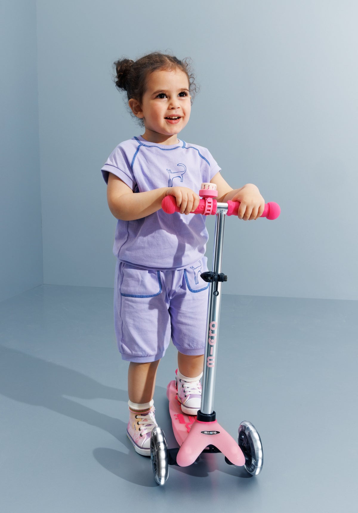 Mini Micro step Deluxe Glow Plus LED Frosty Roze MMD213, Microstep