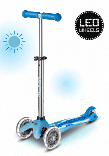 Mini Micro step Deluxe Glow Plus LED Artic Blauw MMD211, Microstep