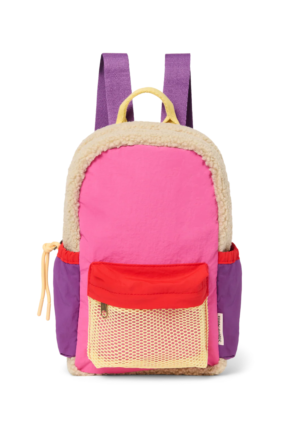 Patchwork Mini Backpack Bright Pink, Studio Noos