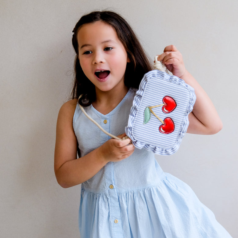 STRIPED CHERRY BAG, Mimi & Lula