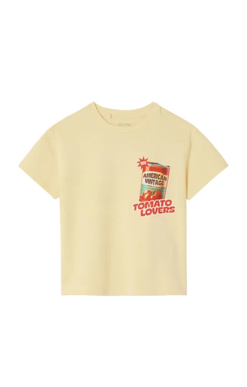 T-shirt Fizvalley creme anglaise, American Vintage