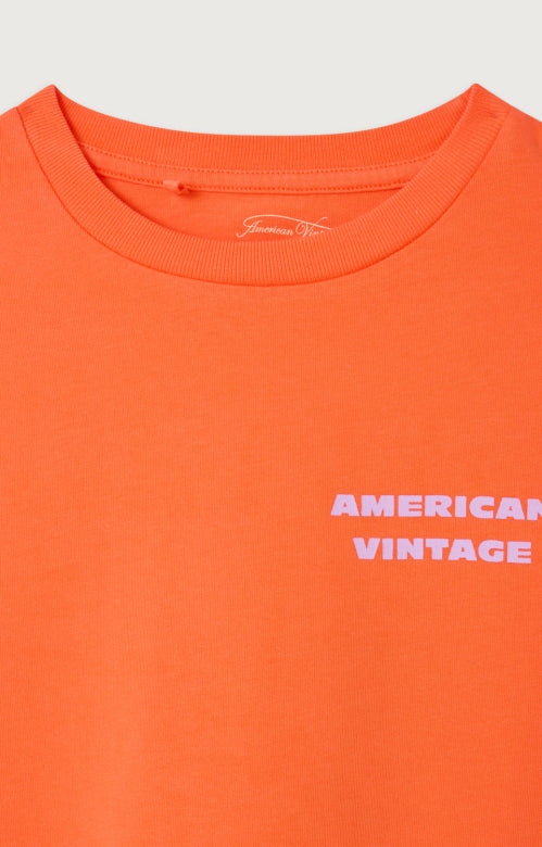 T-shirt Fizvalley Mandarine, American Vintage