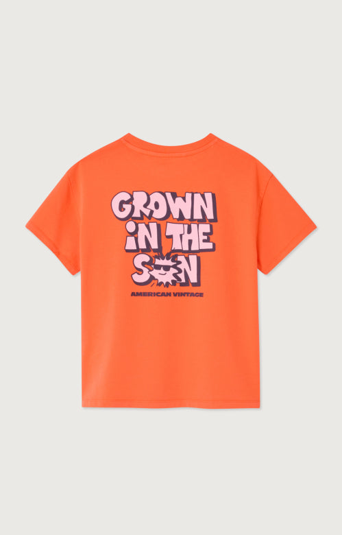 T-shirt Fizvalley Mandarine, American Vintage