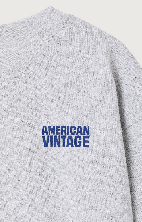Evona kids sweat t shirt, Gris, American vintage