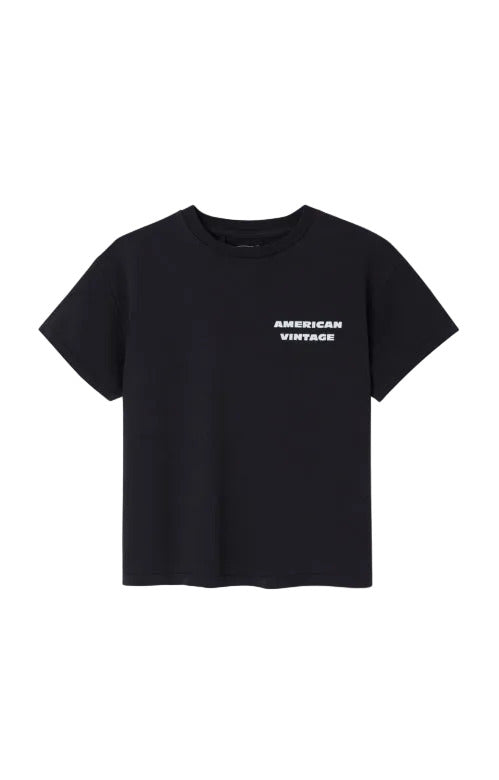 T- shirt fizvalley Noir, American Vintage