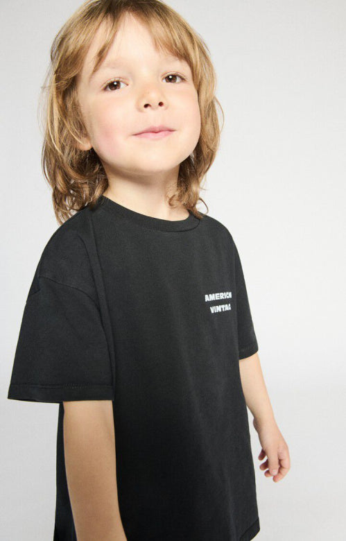 T- shirt fizvalley Noir, American Vintage