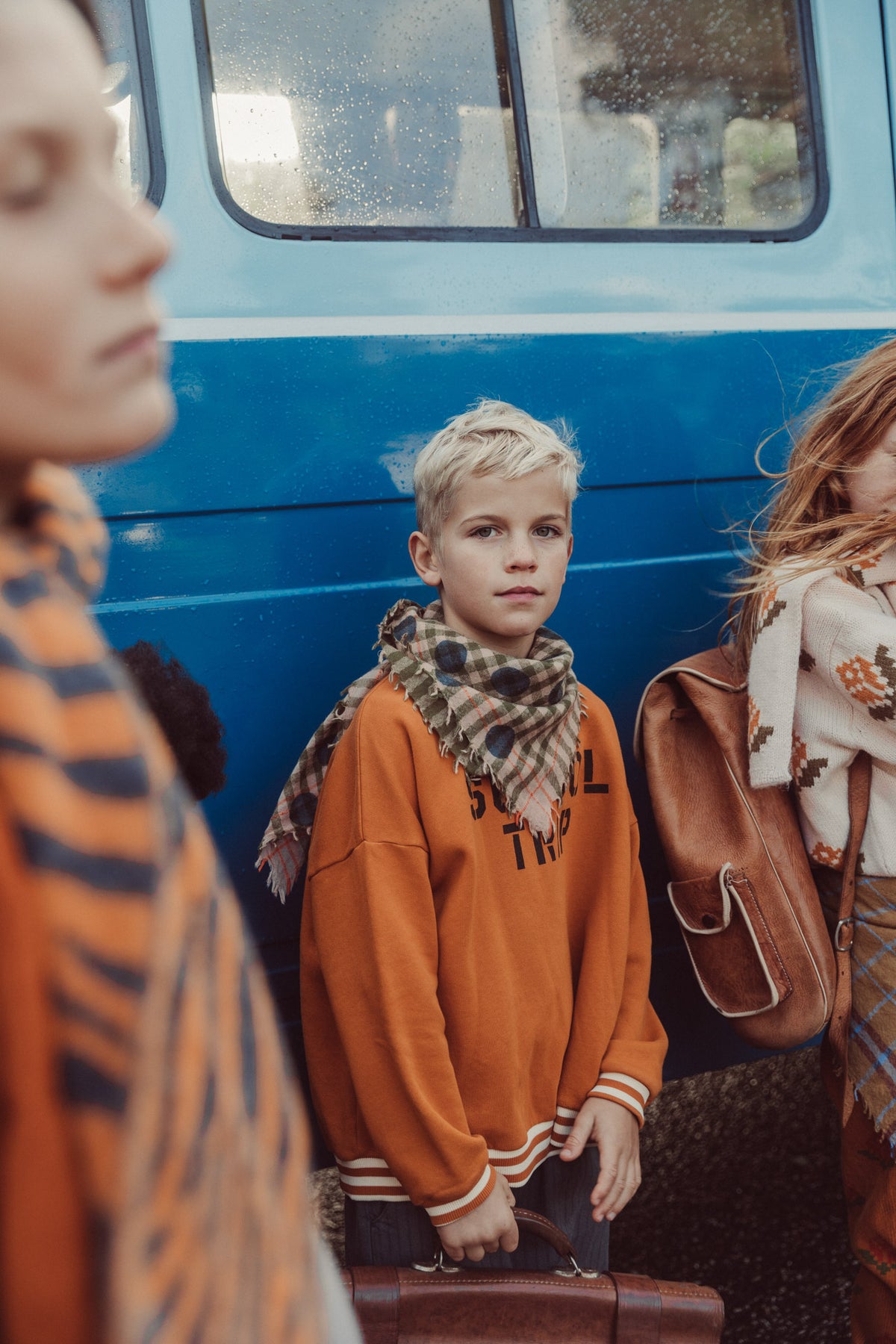 Sweatshirt | camel with "school trip" print, Piupiuchick
