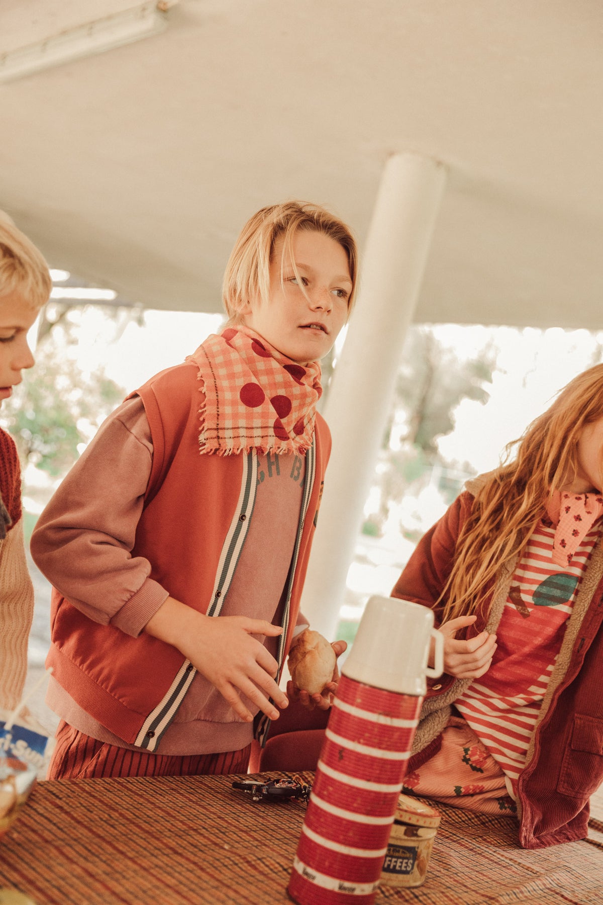 Oversized sweatshirt | pink with "lunch break" print, Piupiuchick