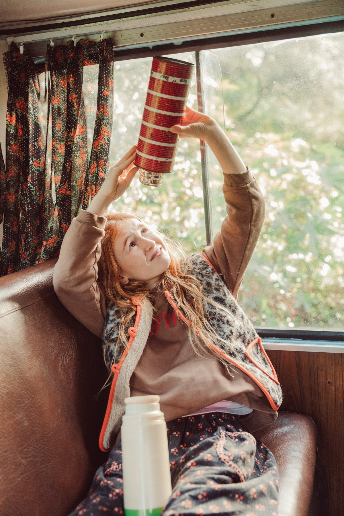 Sweatshirt | brown with "captain" print, Piupiuchick