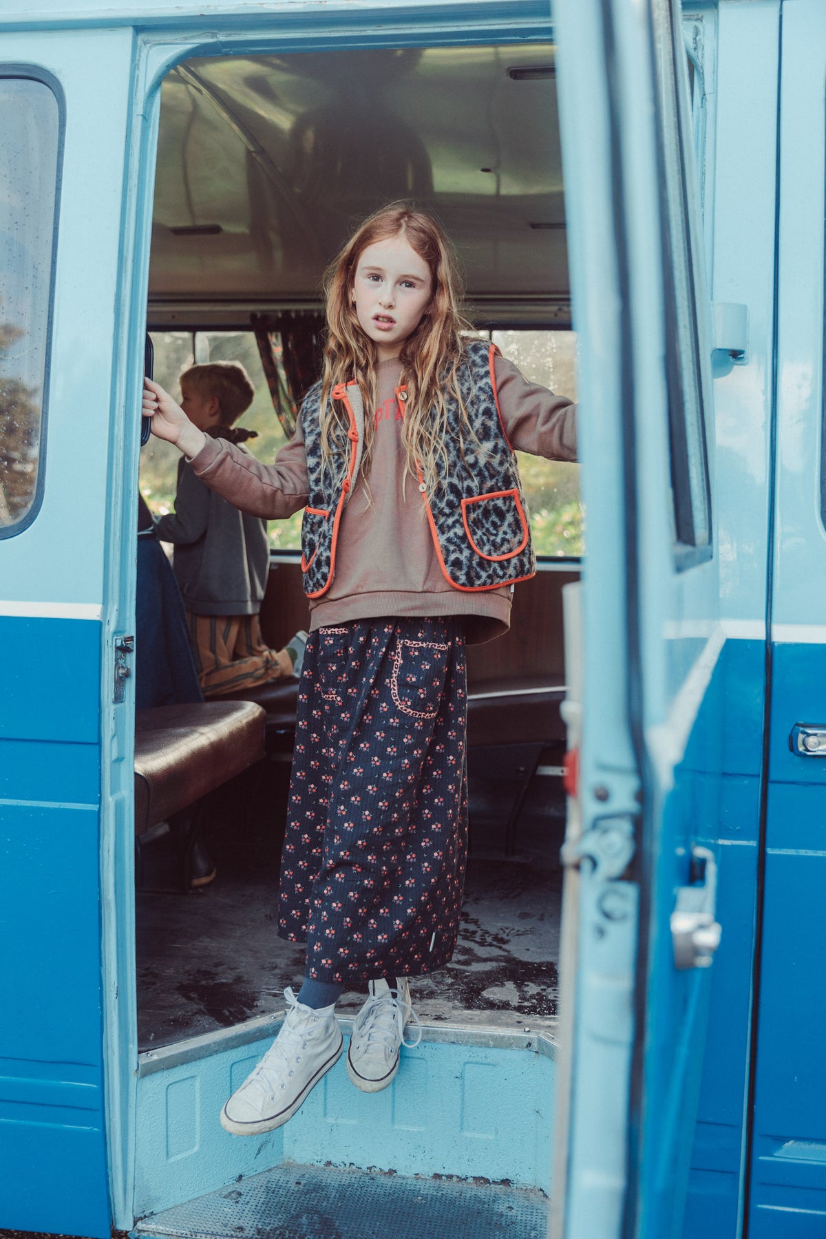 Sweatshirt | brown with "captain" print, Piupiuchick