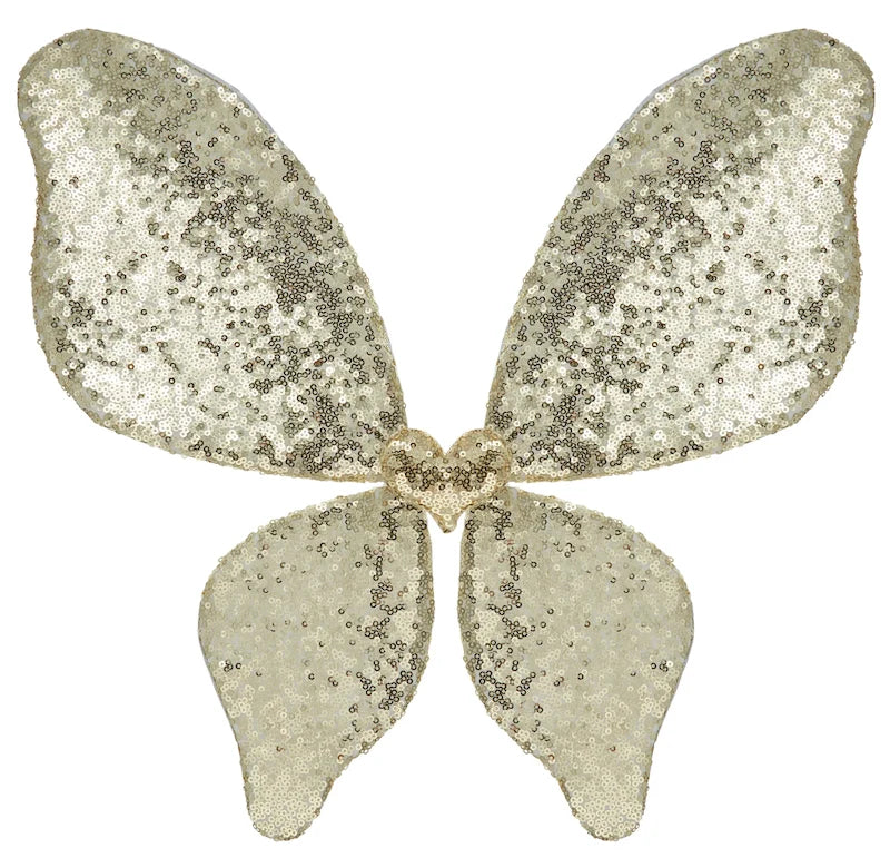 Sparkle sequin wings gold, Mimi & Lula.