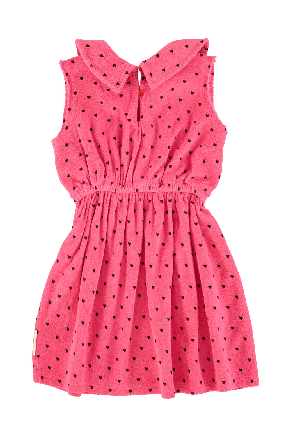 Short dress pink with black hearts Piupiuchick