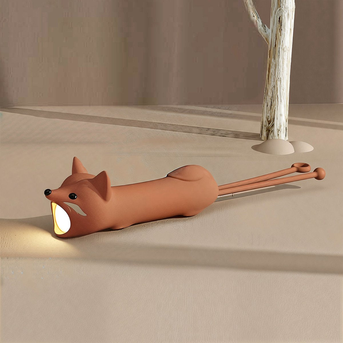 Siliconen zaklamp Vos, Little L