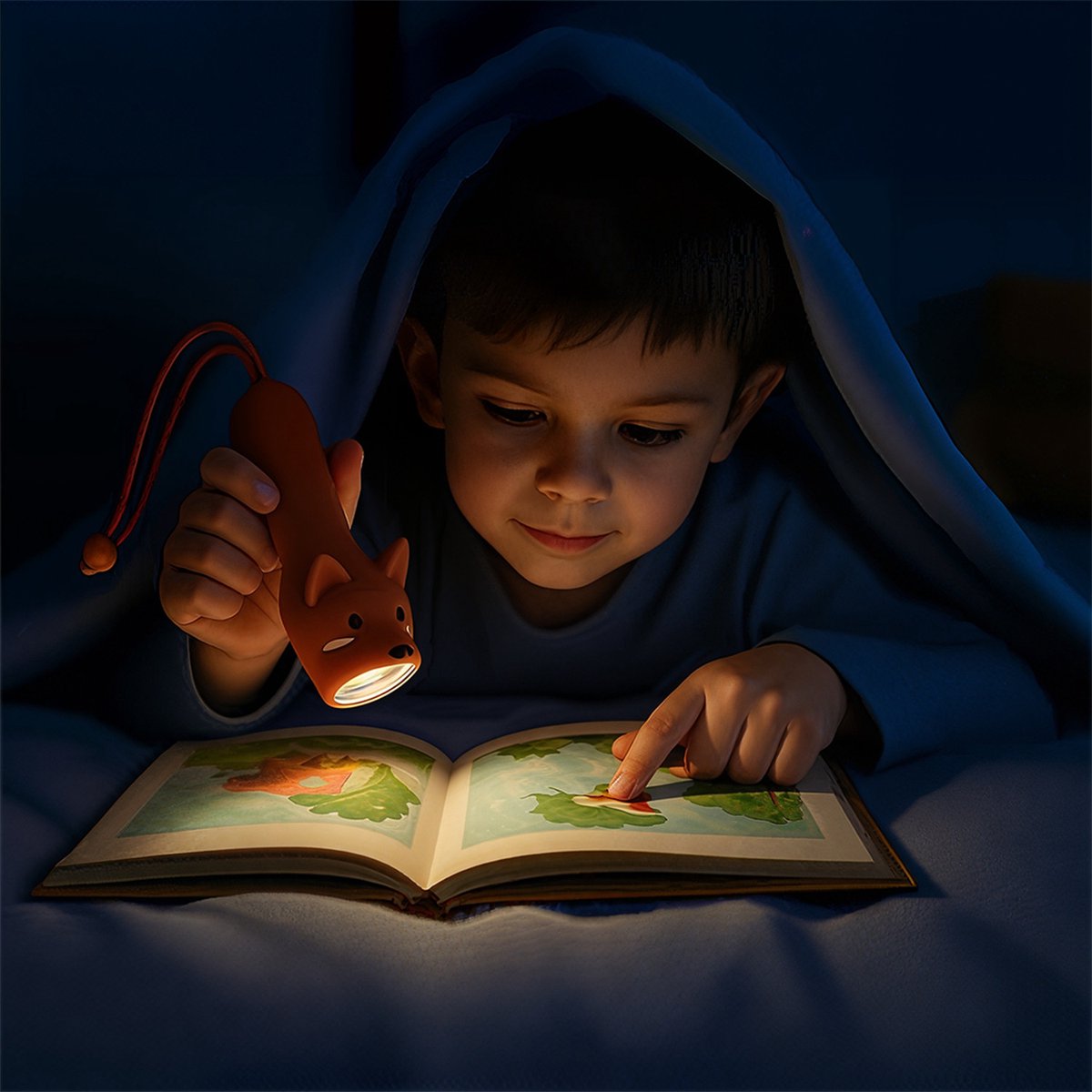 Siliconen zaklamp Vos, Little L