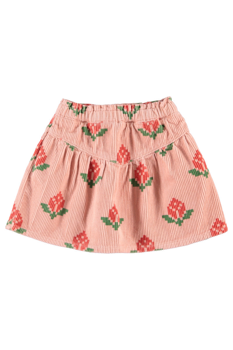 Short skirt | pink with big flowers, Piupiuchick