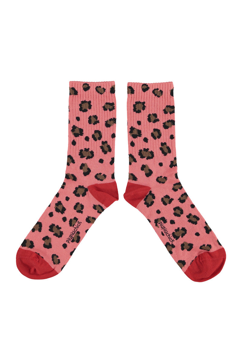 Sokken Camel animal print Pink, Piupiuchick