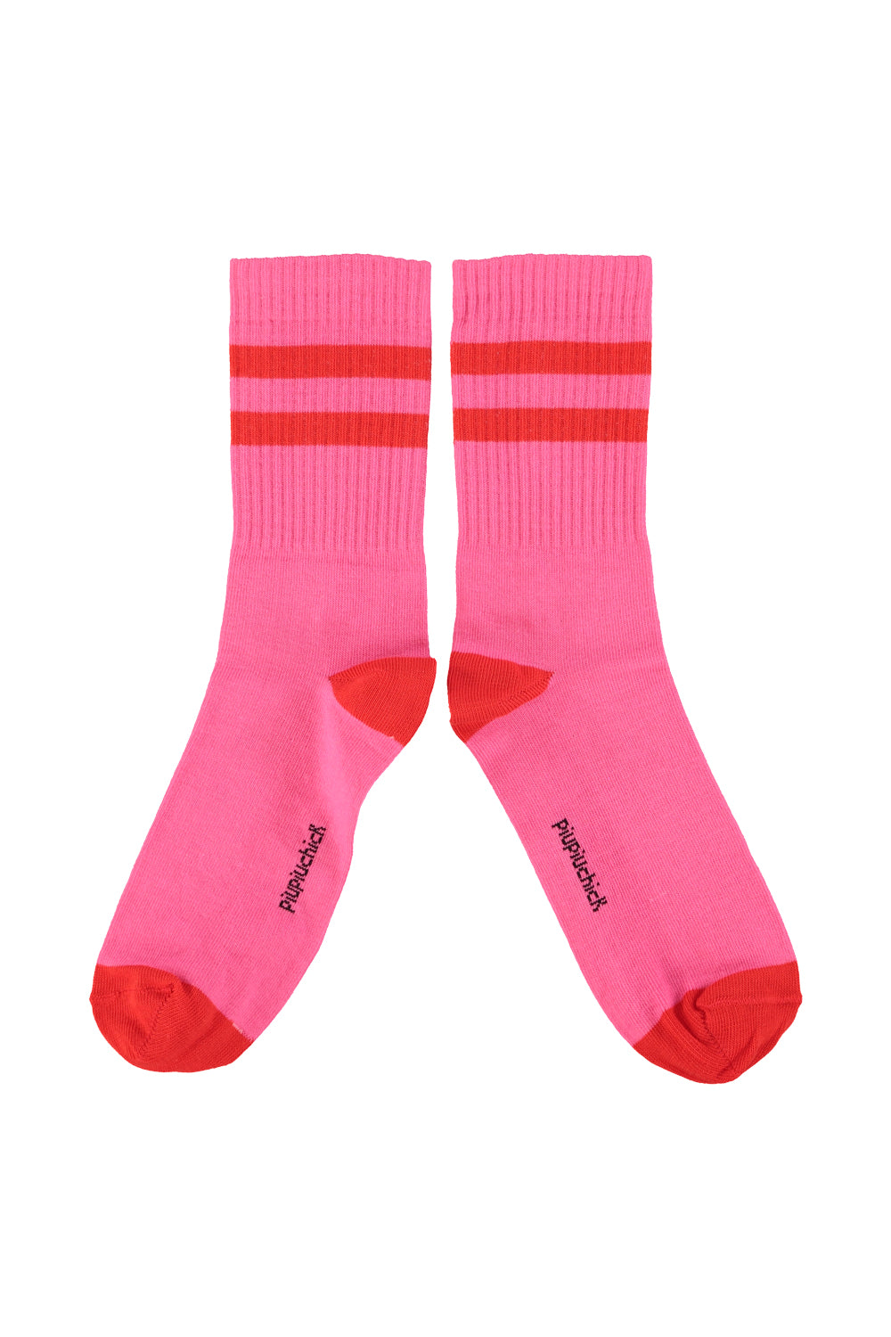 Socks pink & red stripes, Piupiuchick