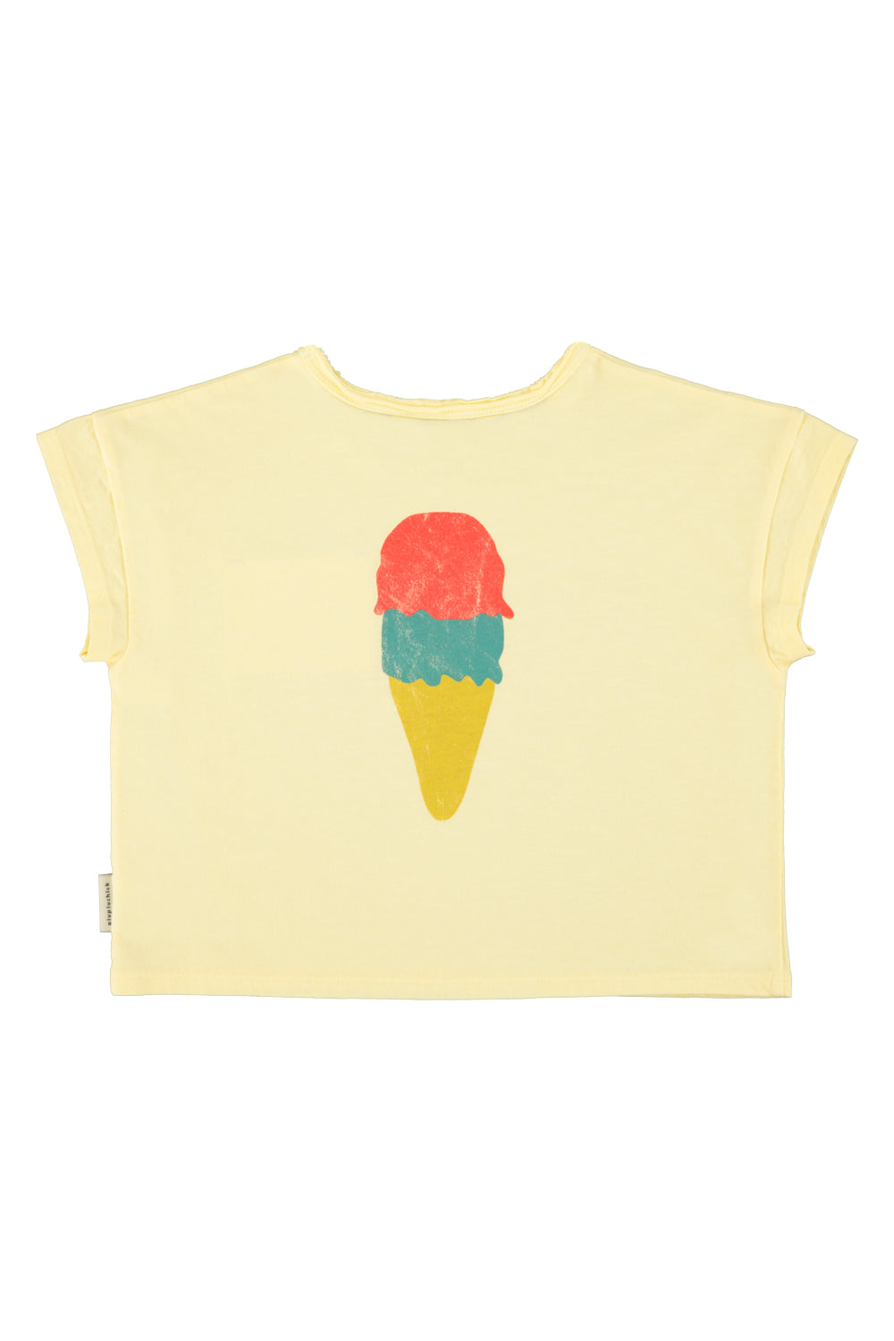 T-shirt Yellow beachbar print, Piupiuchick