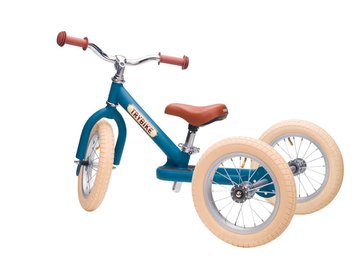 Trybike Vintage Blue 2 in 1 driewieler