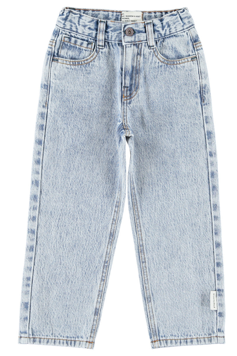 Unisex trousers |fadded light blue denim, Piupiuchick