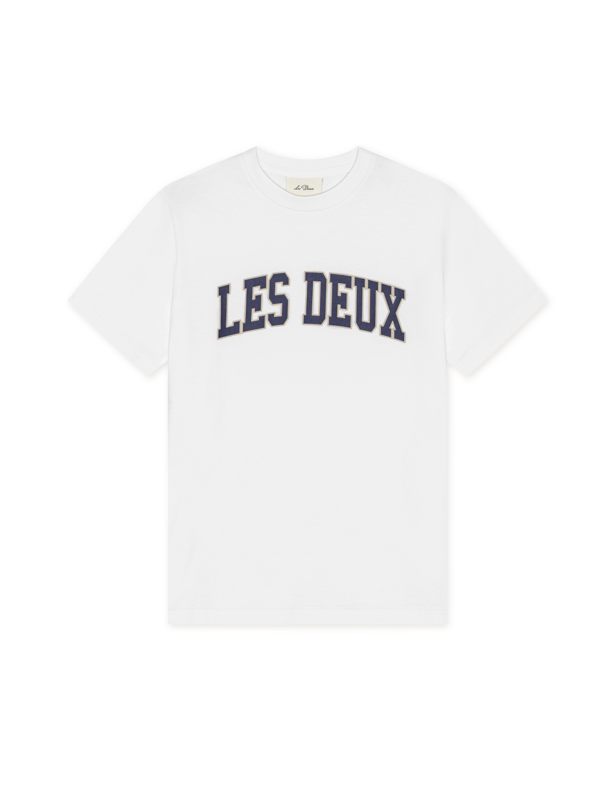 College T-shirt white, Les Deux