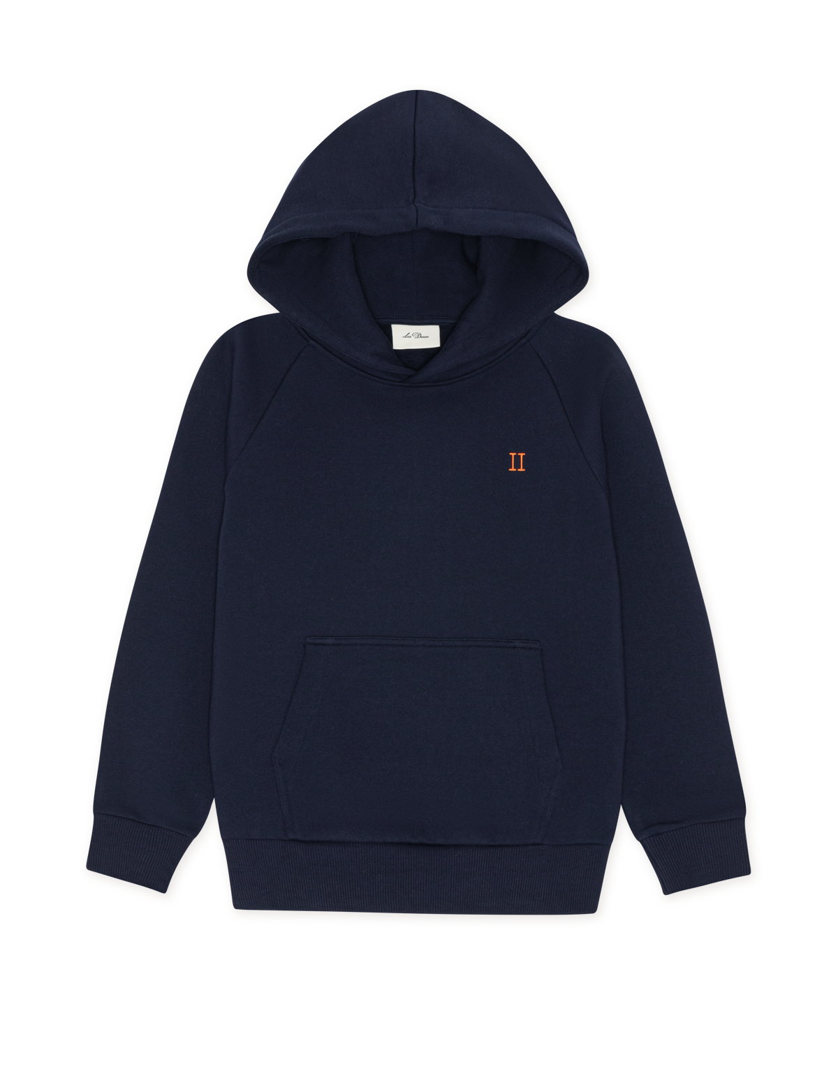 Hoodie dark Navy Blue core contrast, Les Deux