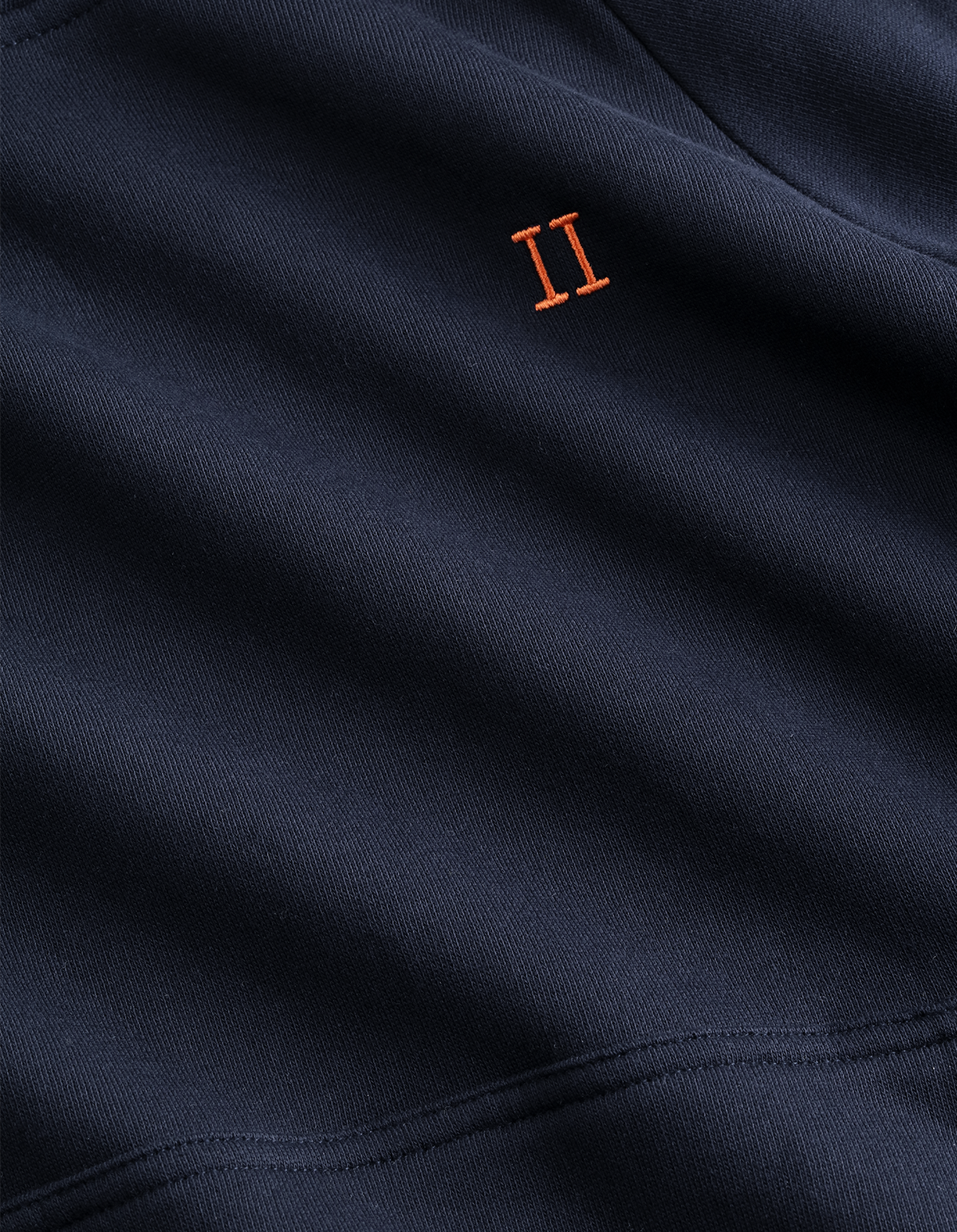 Hoodie dark Navy Blue core contrast, Les Deux