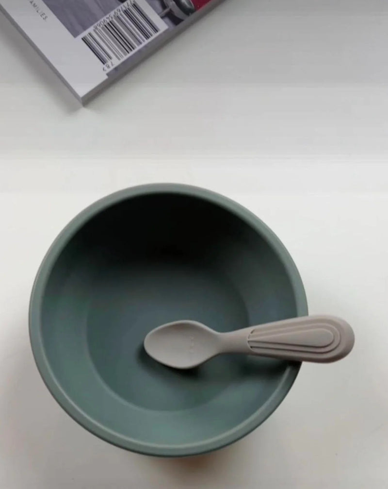 Bowl silicone Blue Clay, Atelier Keen Hedgehog & Deer