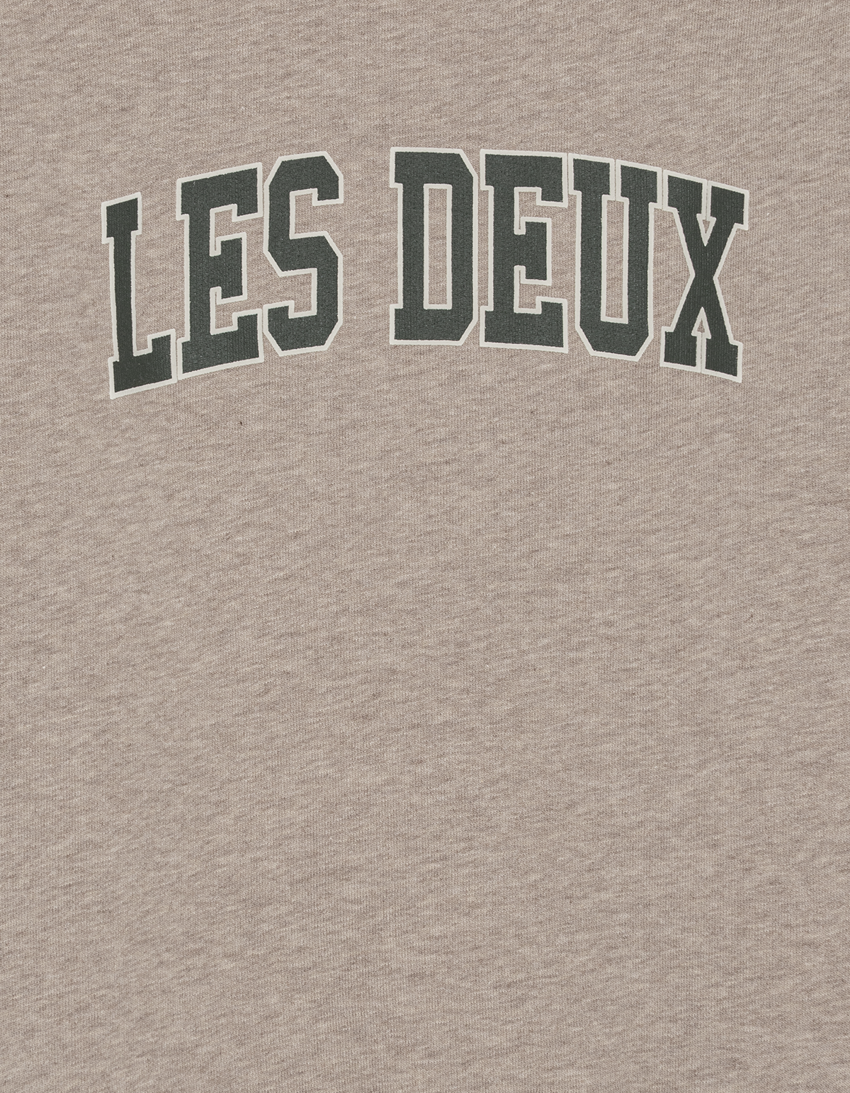 College sweater dark sand melange, Les Deux