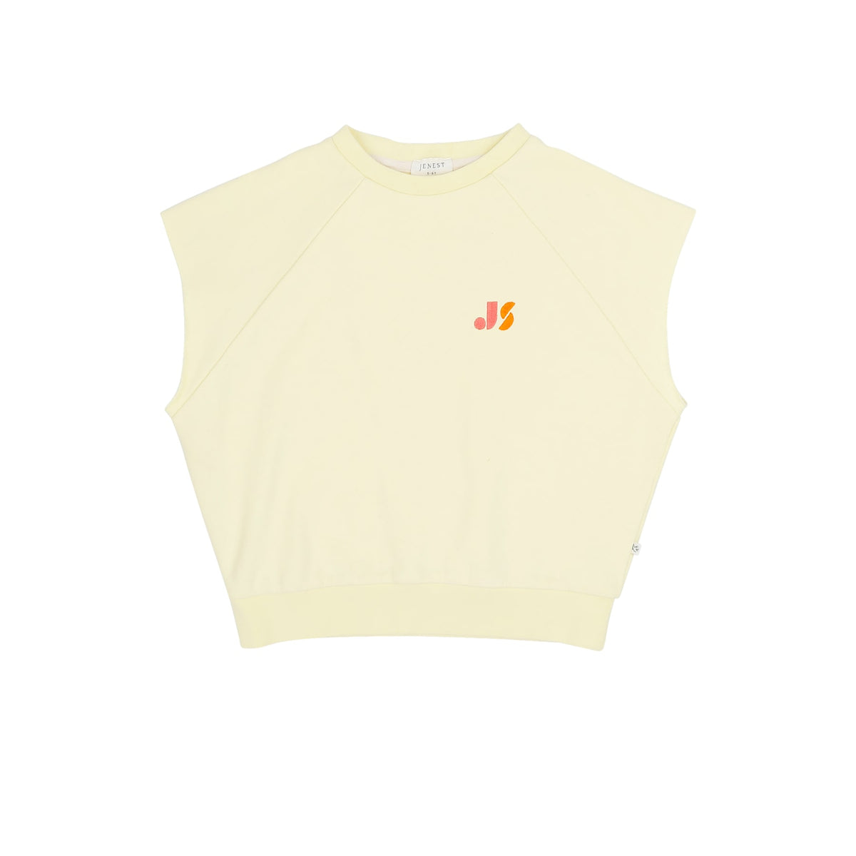 Joey sleeveless sweater soft yellow, Jenest