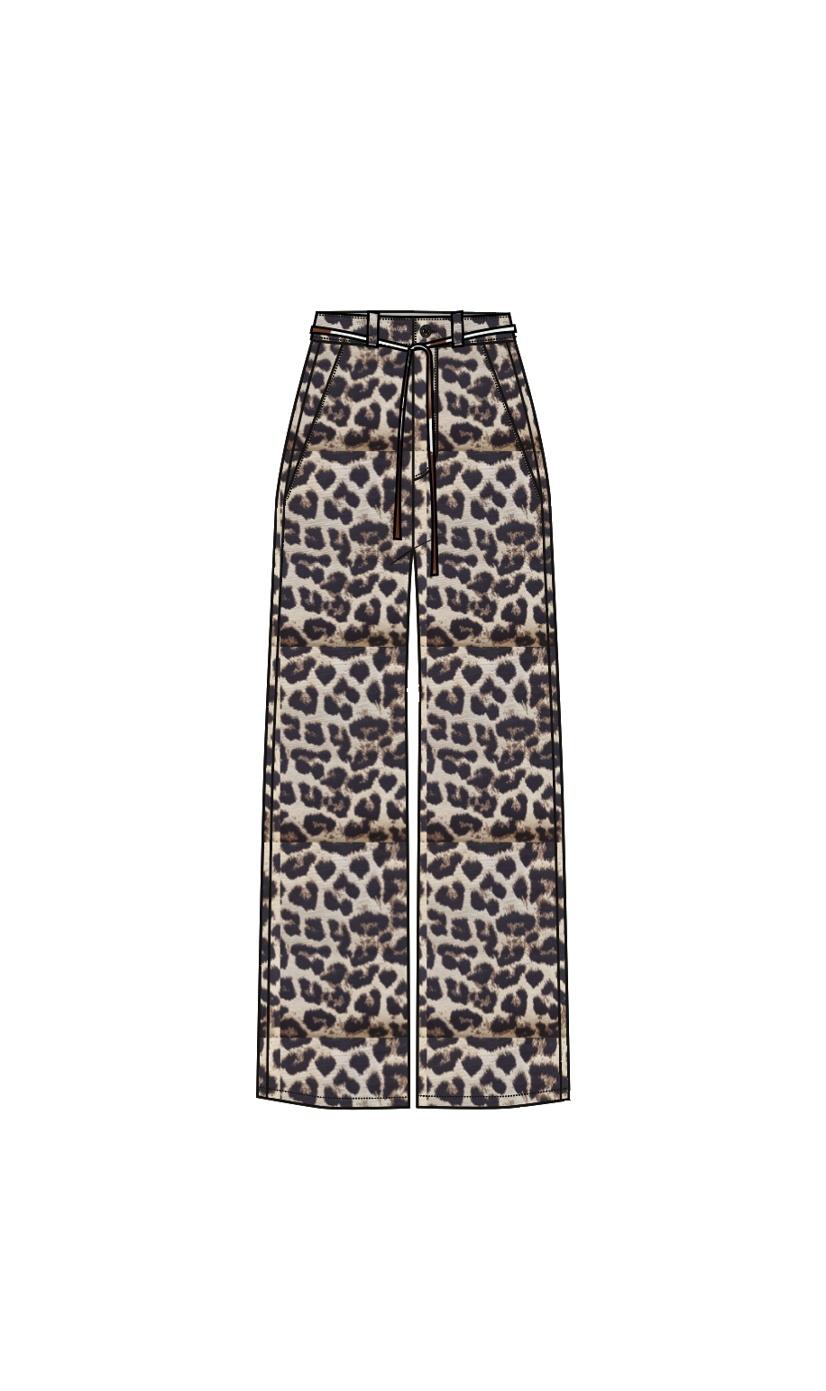 Dakota Trouser Mossie Print, The New Society