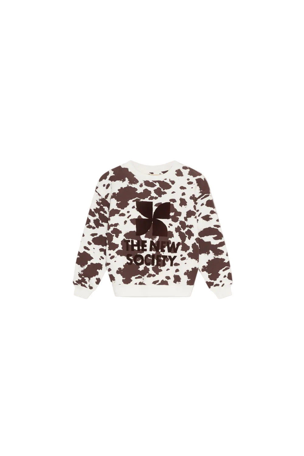 TNS Logo Sweatshirt Cow Print, The New Society