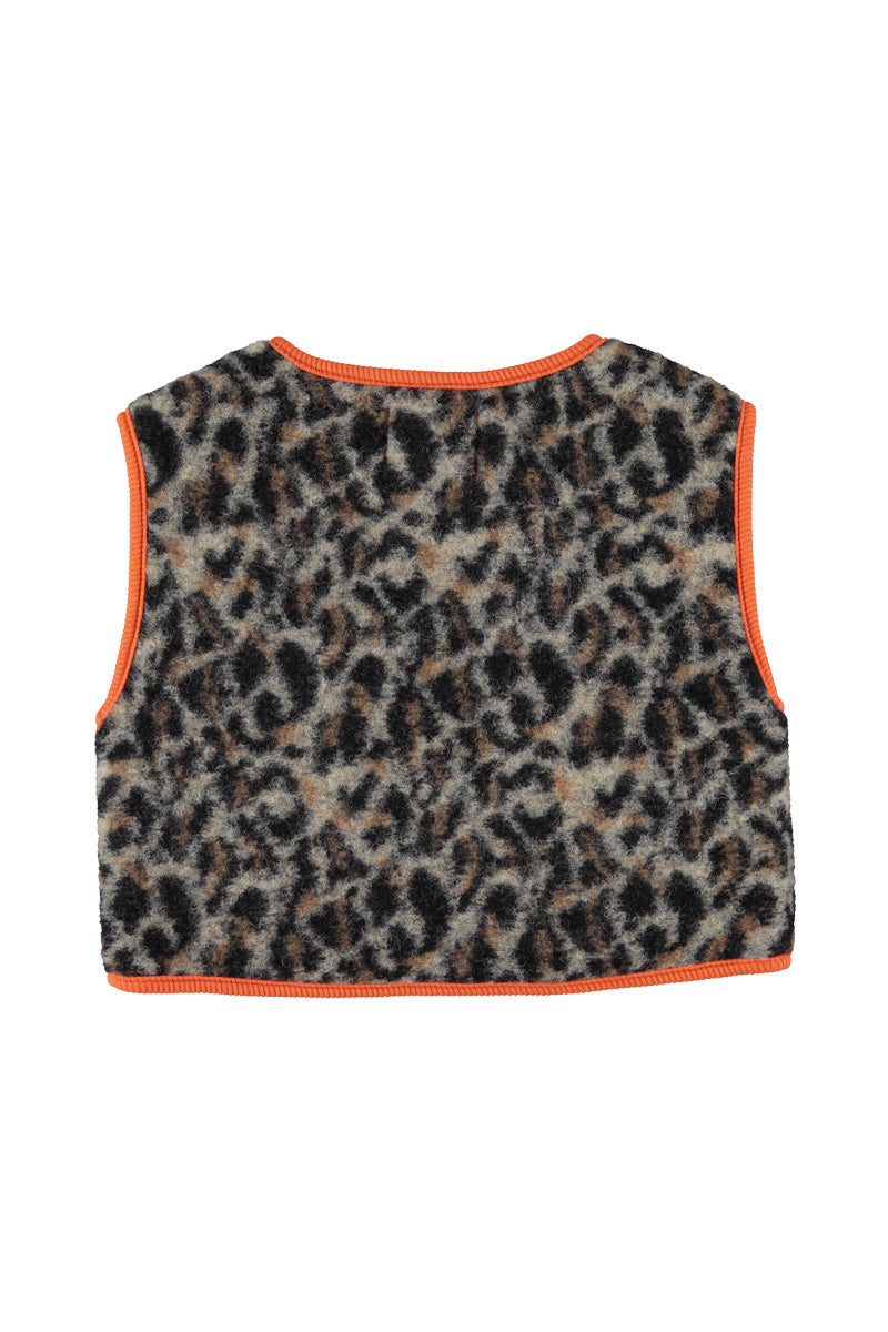 Waistcoat | grey animal print, Piupiuchick