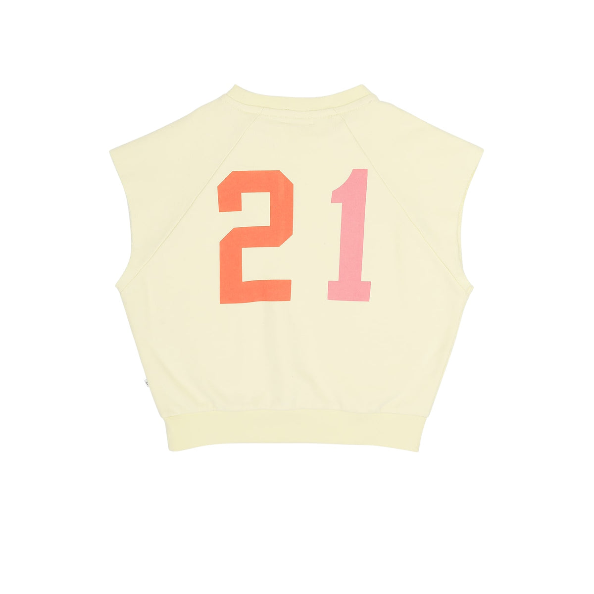 Joey sleeveless sweater soft yellow, Jenest
